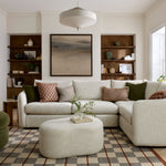 Vogue Williams Carnaby Pebble Footstool - Pebble Footstool Soft Boucle