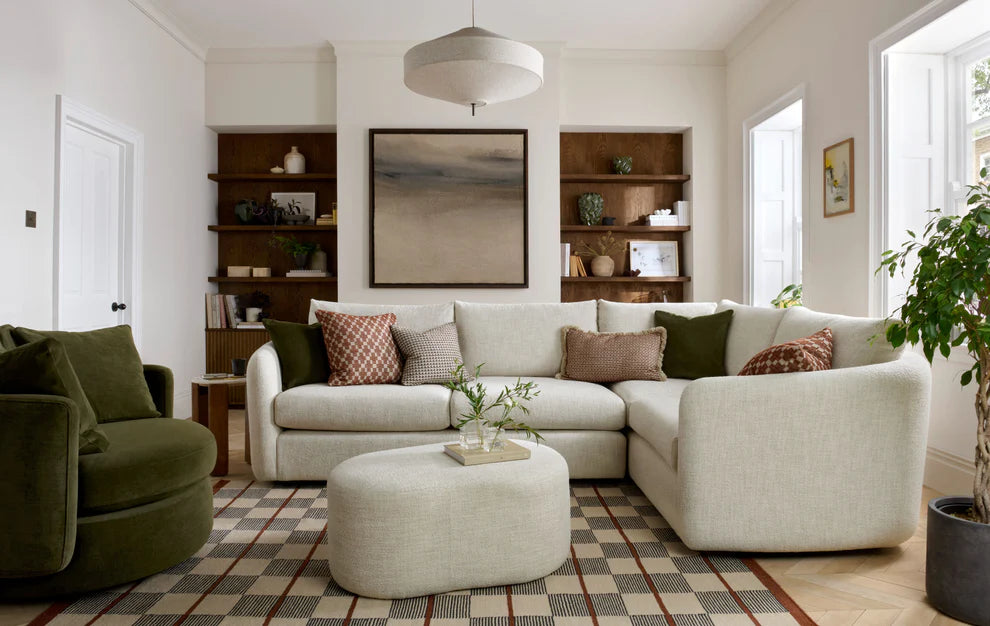 Vogue Williams Carnaby Large Corner Sofa - Large Corner Sofa Right Matt Chenille 3 Seater Sofas Sterling Home 2