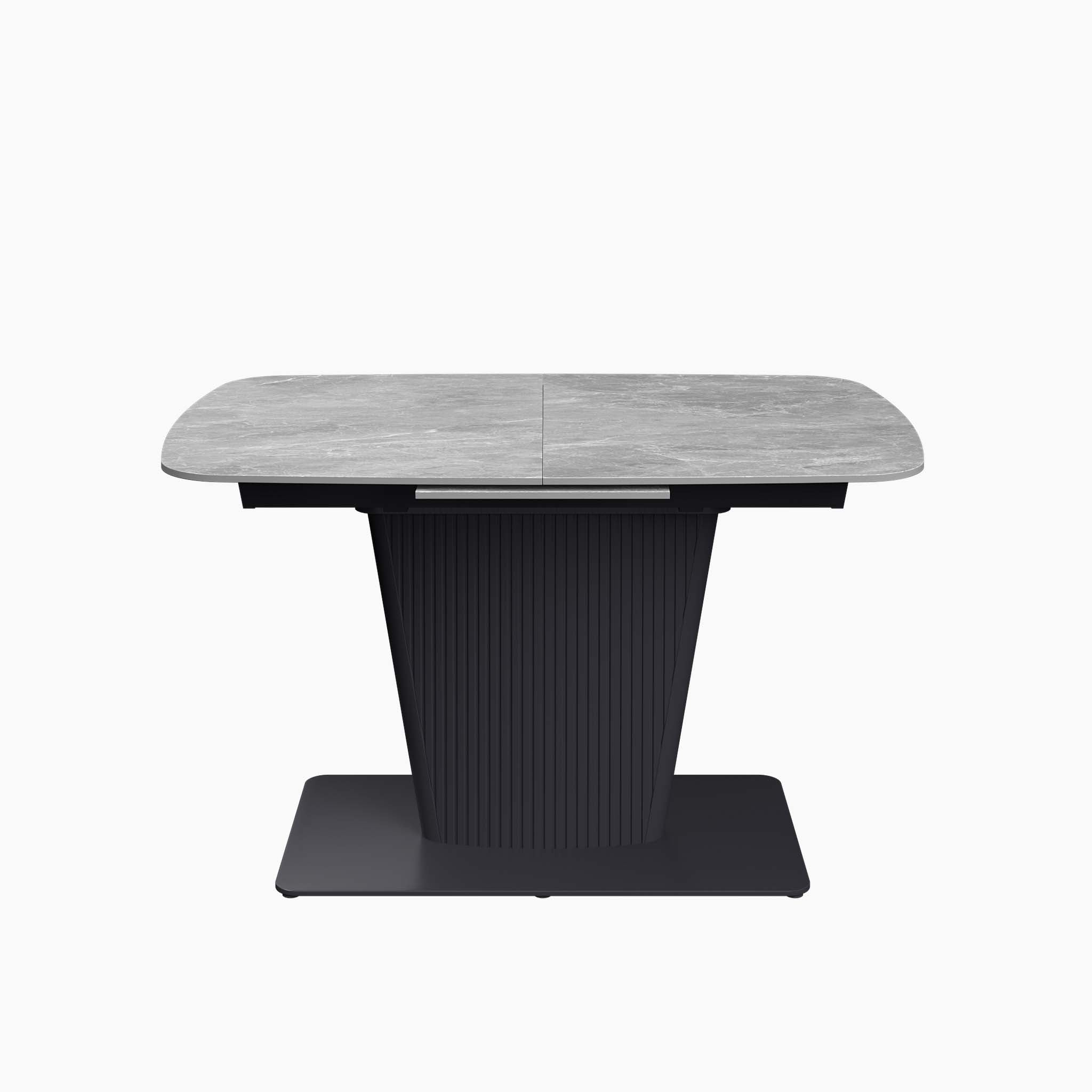 Celestia Small Grey Extending Dining Table & 4 Dining Chairs Set Sterling Home 4