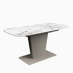 Celestia Large Extending Dining Table White - 160/200cm Extending Dining Table White Ceramic
