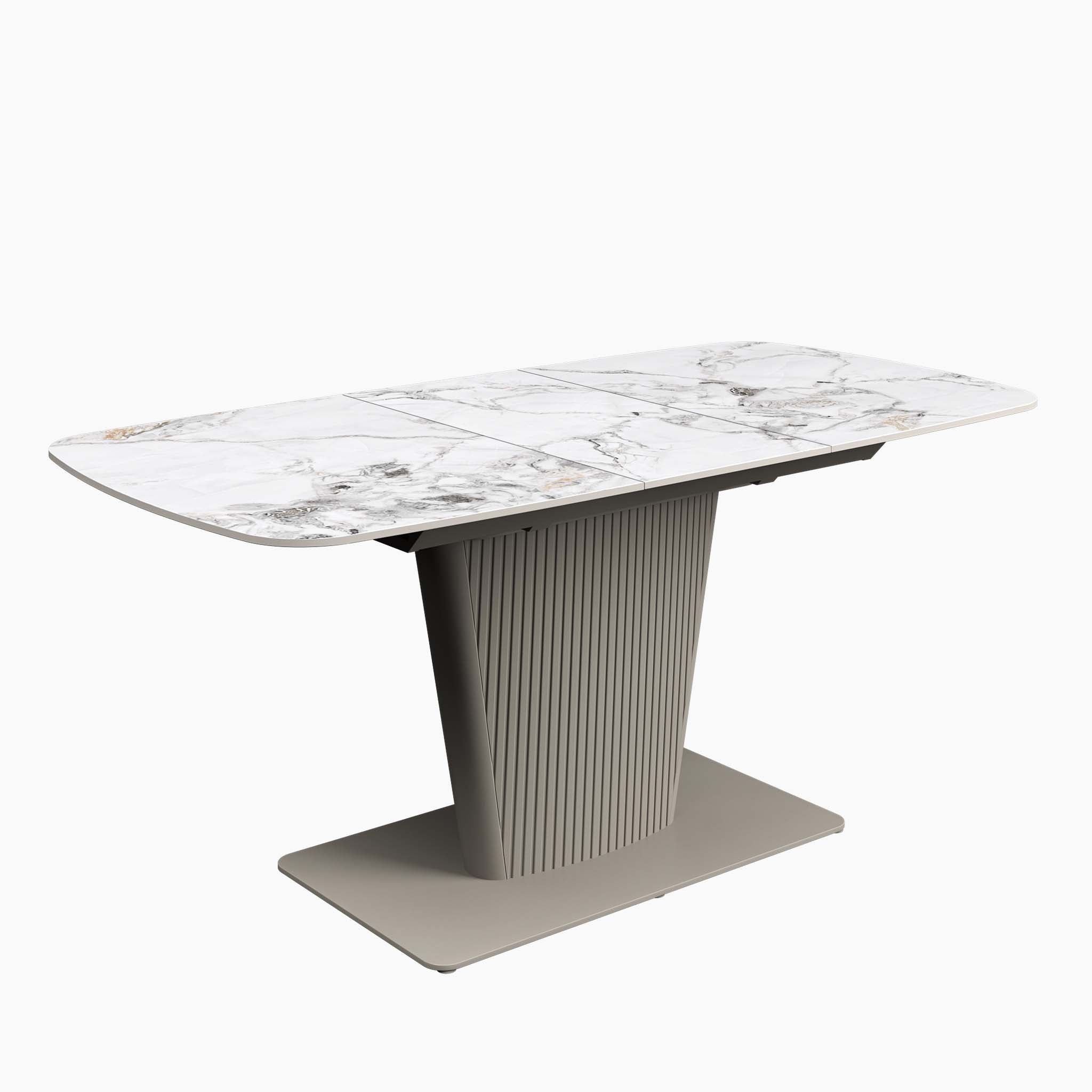 Celestia Large Extending Dining Table White - 160/200cm Extending Dining Table White Ceramic