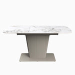 Celestia Large Extending Dining Table White - 160/200cm Extending Dining Table White Ceramic