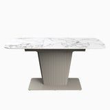 Celestia Large Extending Dining Table White