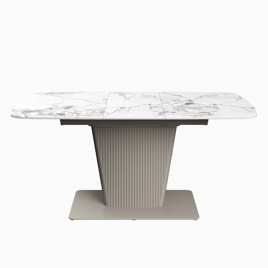 Celestia Large Extending Dining Table White - 160/200cm Extending Dining Table White Ceramic