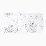 Celestia Large Extending Dining Table White - 160/200cm Extending Dining Table White Ceramic