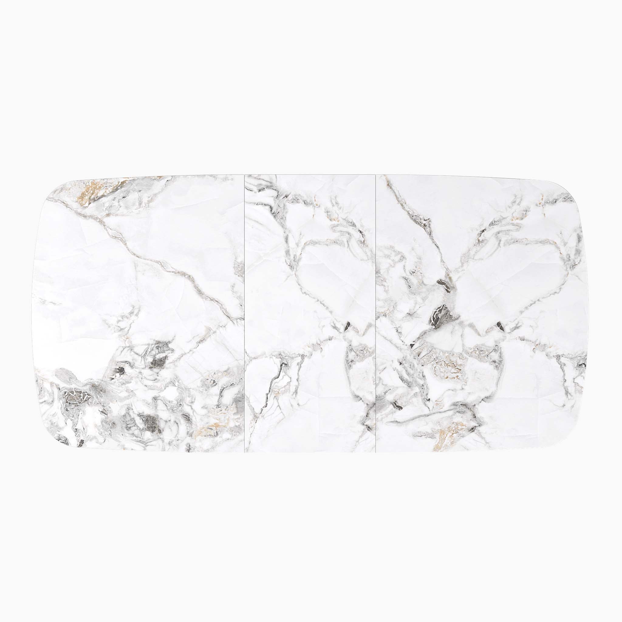 Celestia Large Extending Dining Table White - 160/200cm Extending Dining Table White Ceramic