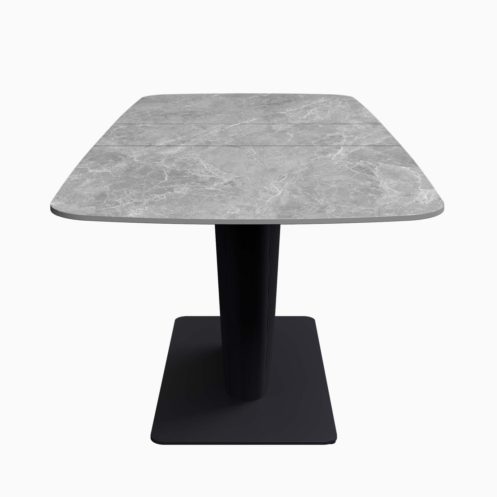 Celestia Large Grey Extending Dining Table & 4 Dining Chairs Set Sterling Home 7
