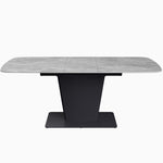 Celestia Large Extending Dining Table Light Grey - 160/200cm Extending Dining Table Light Grey Ceramic