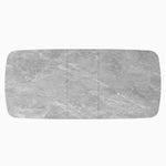 Celestia Large Extending Dining Table Light Grey - 160/200cm Extending Dining Table Light Grey Ceramic