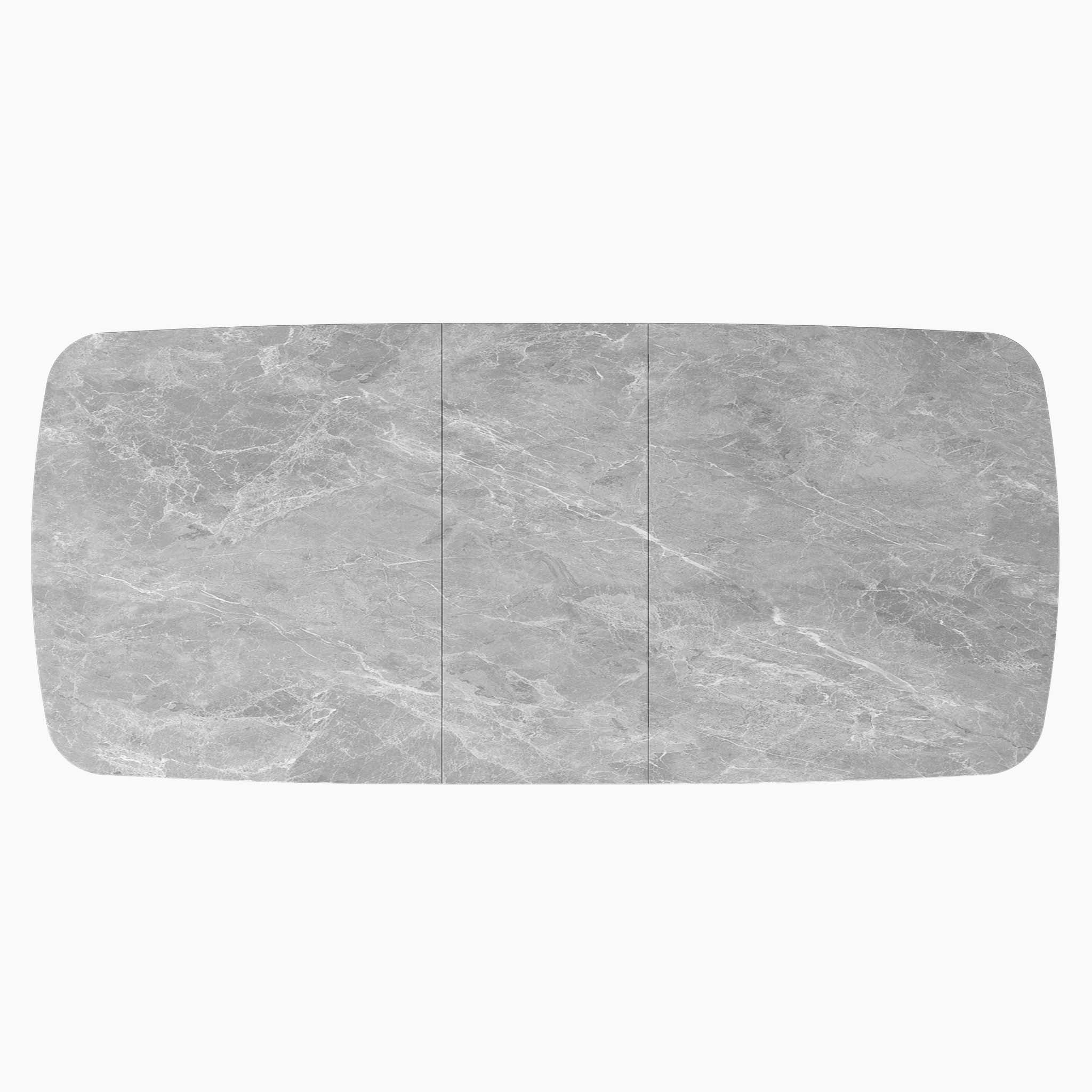 Celestia Large Extending Dining Table Light Grey - 160/200cm Extending Dining Table Light Grey Ceramic