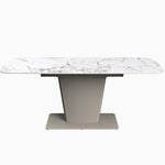 Celestia Large Champagne Extending Dining Table & 4 Dining Chairs Set Sterling Home 3