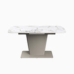 Celestia Large Champagne Extending Dining Table & 4 Dining Chairs Set Sterling Home 6