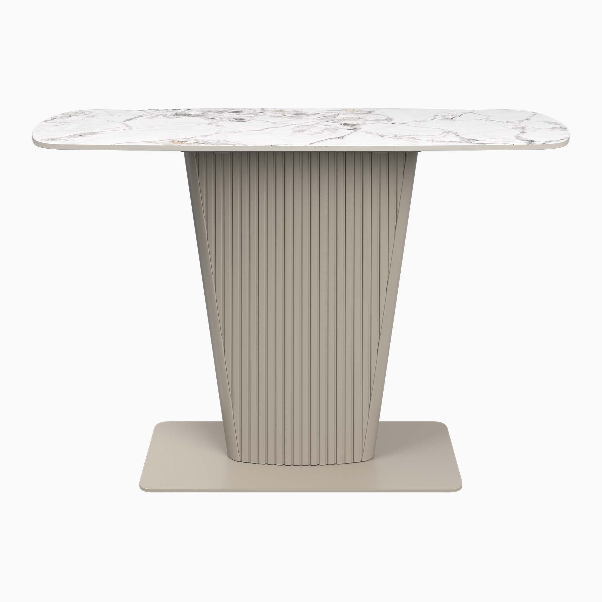 Celestia Console Table White - Console Table White Ceramic Sterling Home 1