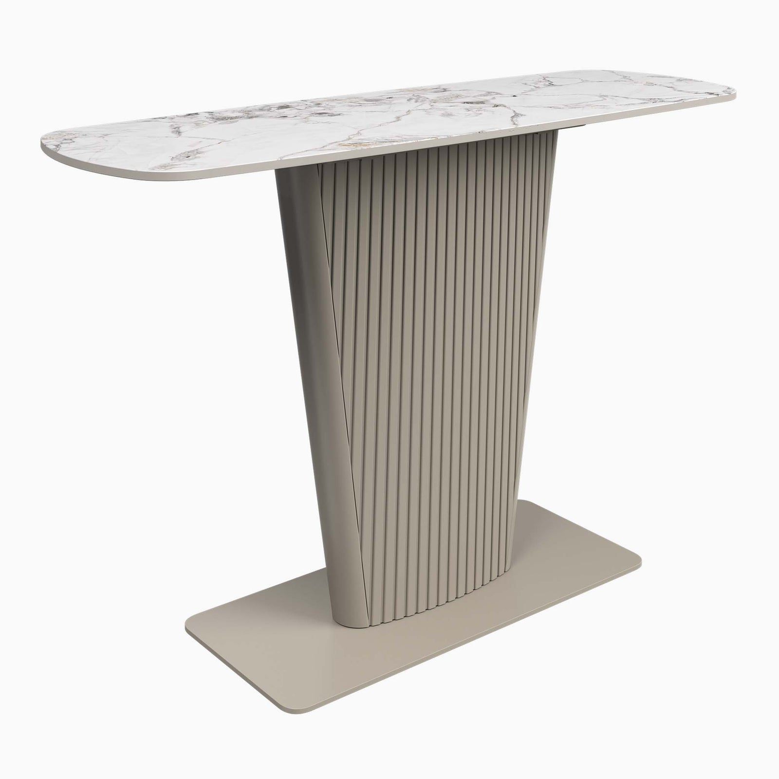 Celestia Console Table White - Console Table White Ceramic Console Tables Sterling Home 3