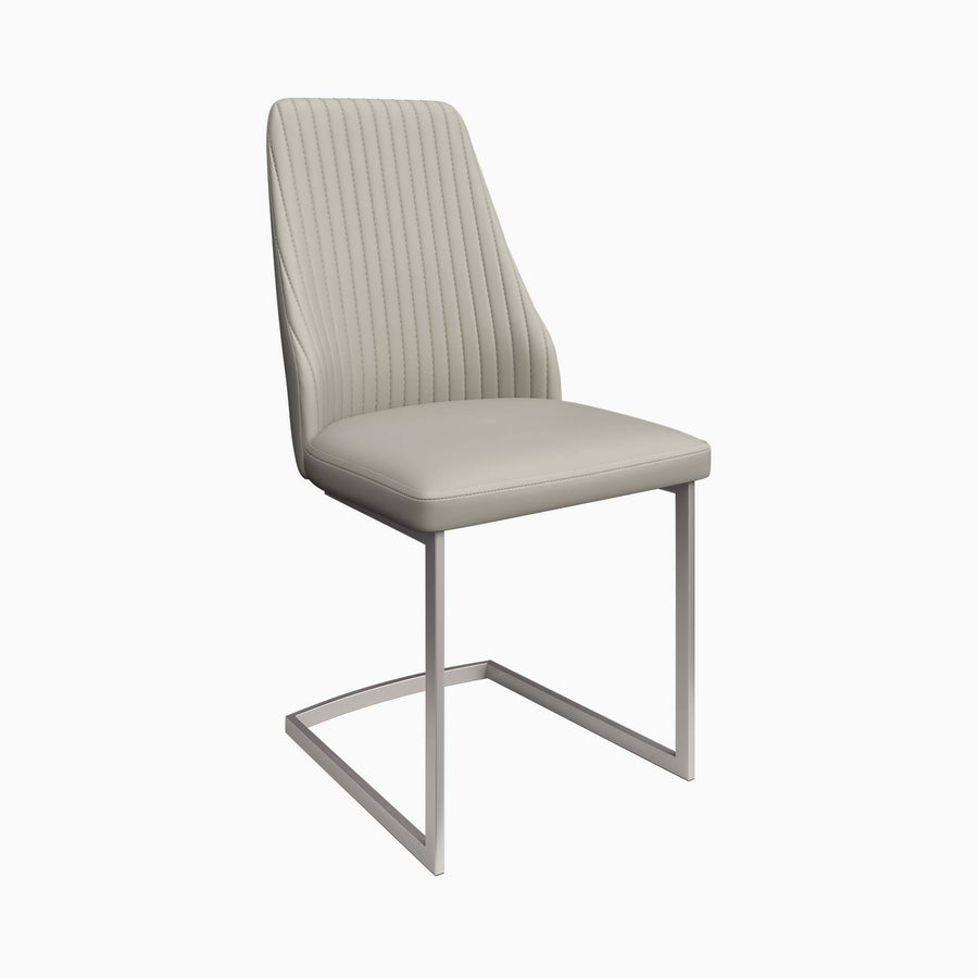 Celestia Dining Chair Champagne - Dining Chair Champagne Leather Look