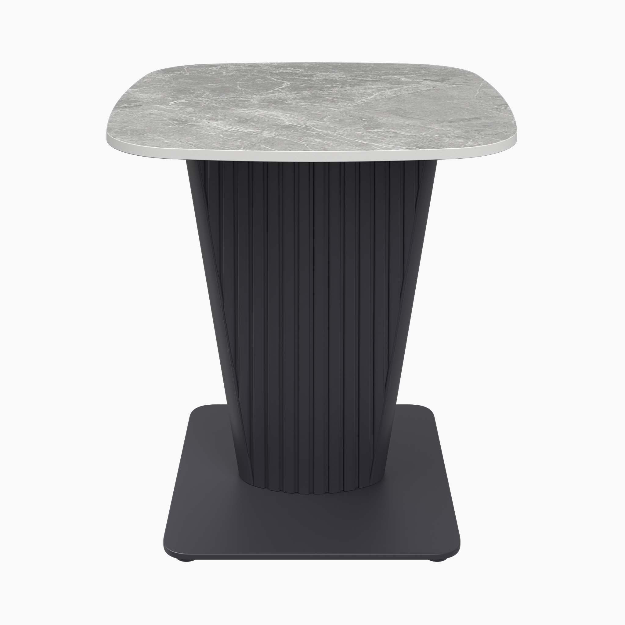 Celestia Side Table Light Grey - Side Table Light Grey Ceramic