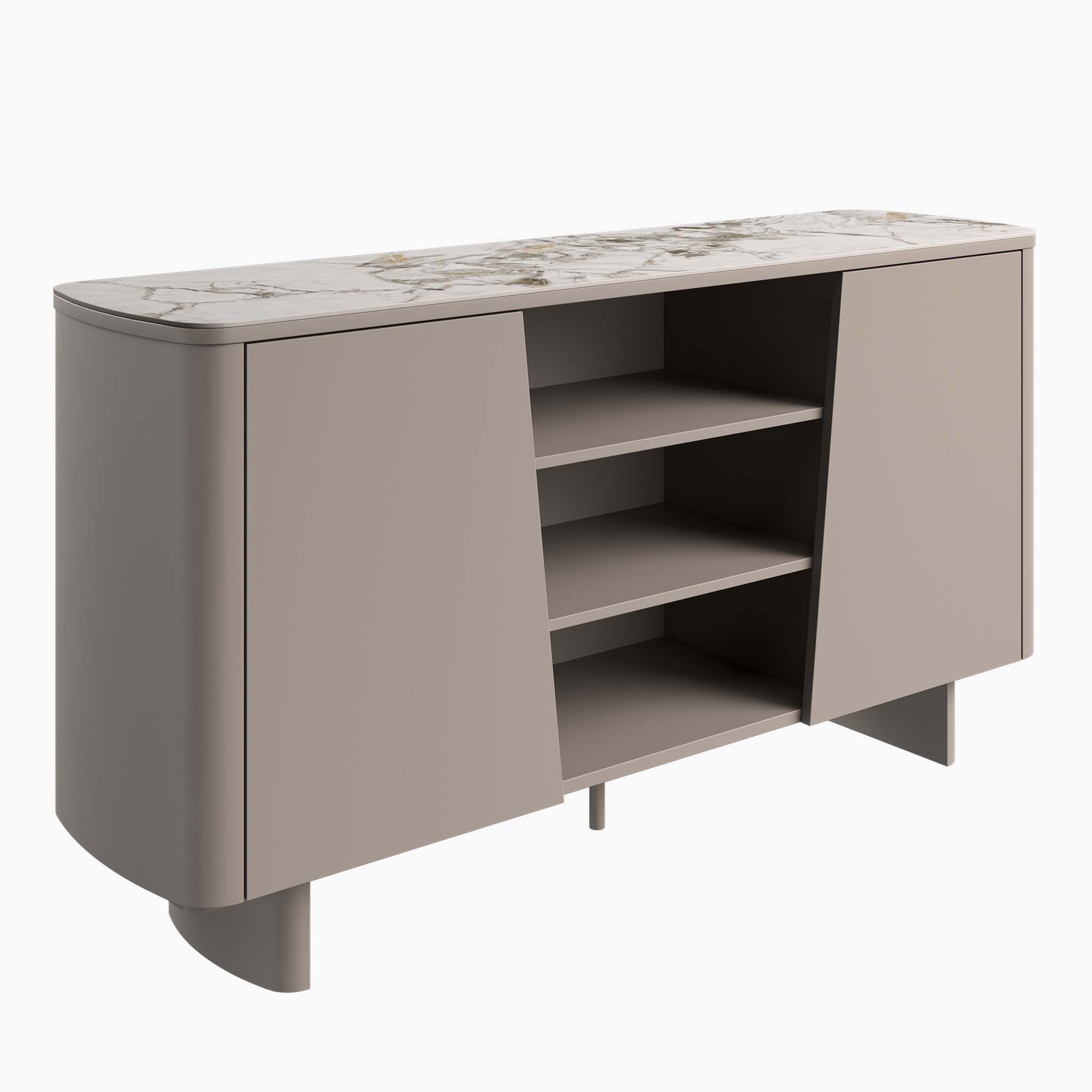 Celestia Sideboard White - Sideboard White Ceramic