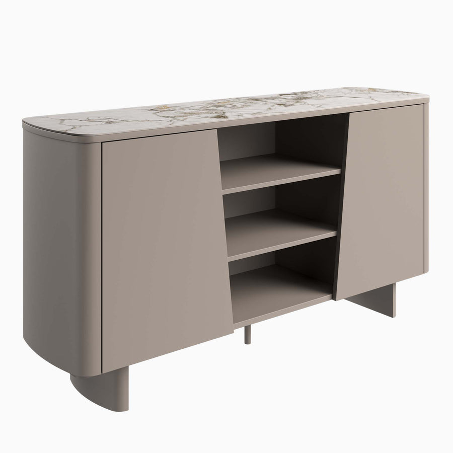 Celestia Sideboard White - Sideboard White Ceramic