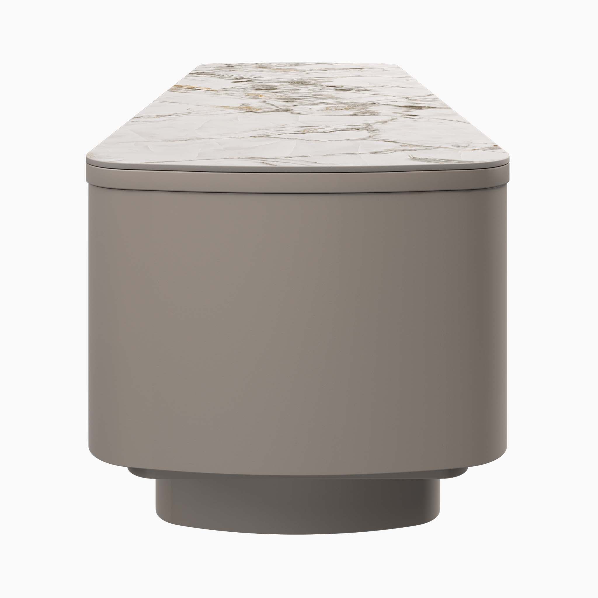 Celestia TV Unit White - TV Unit White Ceramic