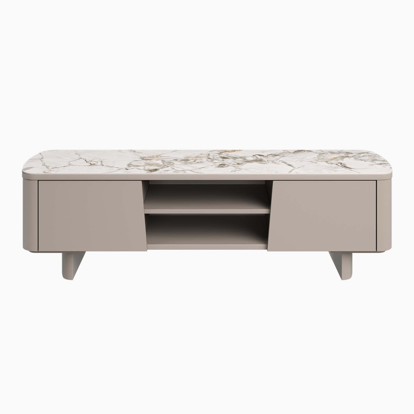 Celestia TV Unit White - TV Unit White Ceramic Sterling Home 1