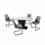 Celestia Large Extending Dining Table & 4 Dining Chairs Set - 160/200cm Extending Dining Table + 4 Celestia Chairs Sterling Home 1
