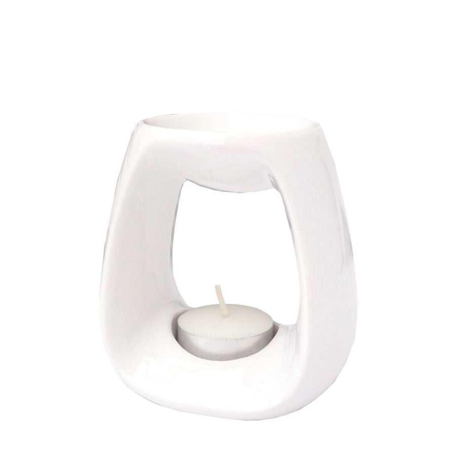 White Ceramic Wax Melter - White Ceramic Wax Melter Sterling Home 1
