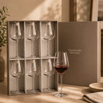 Spiral Cut Wine Glasses Set Of 6 - Spiral Cut Wine Glasses Set 6 Sterling Home 1