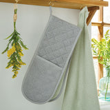 Terry Double Oven Glove Chevron