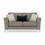 Chilton 2 Seater Sofa - 2 Seater Sofa Fabric 2 Seater Sofas Sterling Home 9 Chrome Feet Barley Charcoal