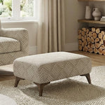 Chilton Footstool - Designer Stool Accent Fabric Footstools Sterling Home 2