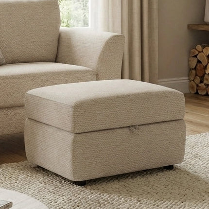 Chilton Storage Footstool - Storage Stool Fabric Footstools Sterling Home 2