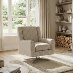 Chilton Swivel Armchair - Swivel Accent Chair Accent Fabric Sterling Home 2