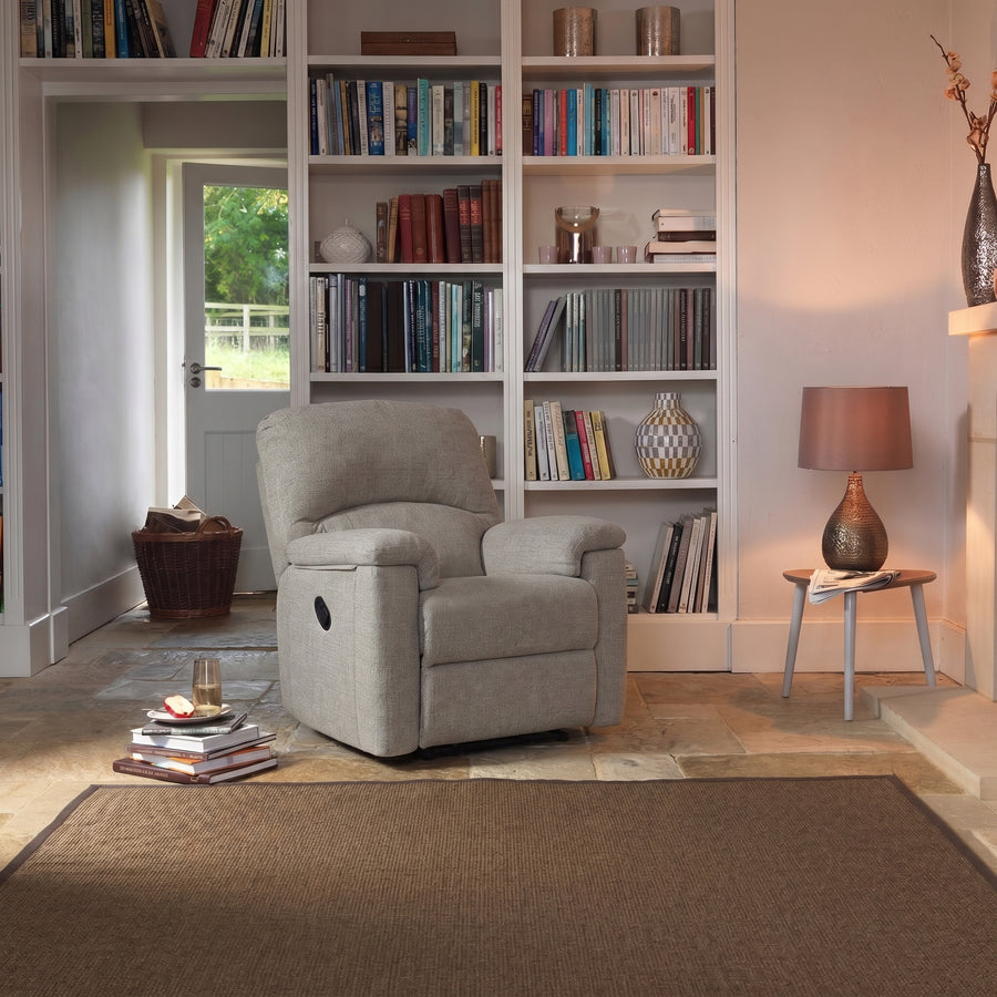 G Plan Chloe Small Recliner Armchair - Small Power Recliner Chair Grade L - Power Recliner Sterling Home 2