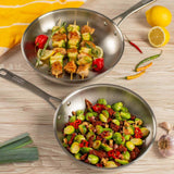 Kuhn Rikon Classic Frying Pan Set Uncoated