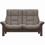 Stressless Buckingham High 2 Seater Sofa - High 2 Seater Sofa Fabric Group 5 - Manual Recliner 2 Seater Sofas Sterling Home 3 Clover 50109 Mole