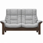 Stressless Buckingham High 2 Seater Sofa - High 2 Seater Sofa Fabric Group 5 - Manual Recliner 2 Seater Sofas Sterling Home 4 Clover 50111 Light Grey