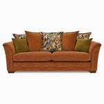 Burton 4 Seater Sofa - Grand Sofa Grade C 4 Seater Sofas Sterling Home 5 3084 : Cognac Astrid Velvet Plain