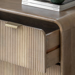 Colonna 3 Drawer Chest - 3 Drawer Chest Natural Mango Wood / Brass Sterling Home 3