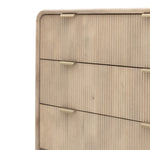 Colonna 3 Drawer Chest - 3 Drawer Chest Natural Mango Wood / Brass Sterling Home 8