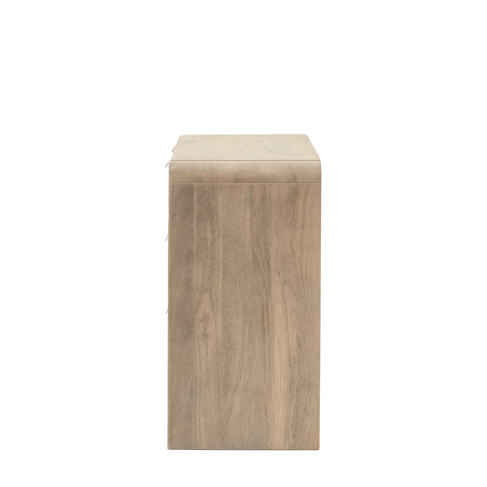 Colonna 3 Drawer Chest - 3 Drawer Chest Natural Mango Wood / Brass Sterling Home 6