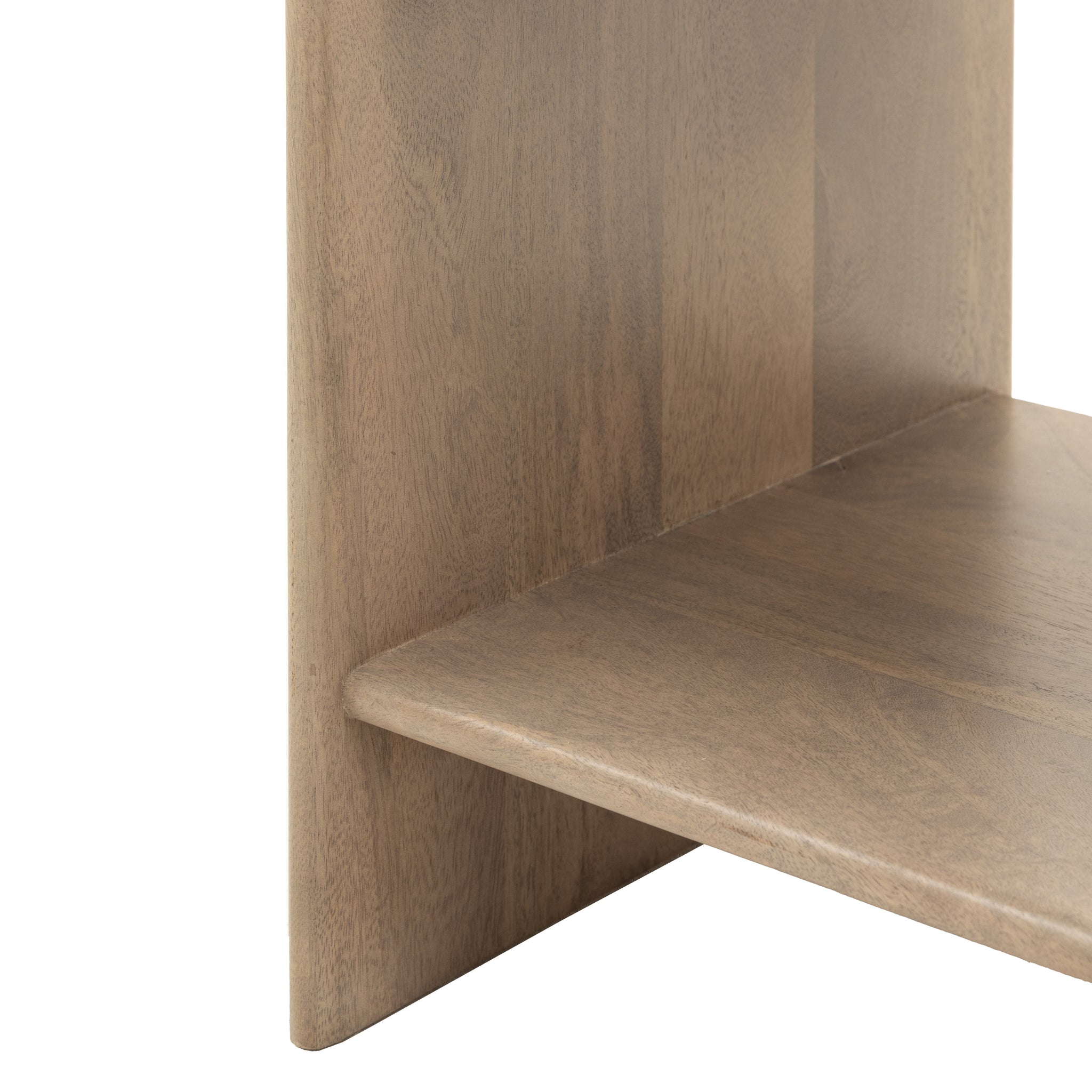 Colonna Bedside Table - 1 Drawer Bedside 45cm Natural Mango Wood / Brass Sterling Home 8