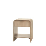 Colonna Bedside Table - 1 Drawer Bedside 45cm Natural Mango Wood / Brass Sterling Home 5