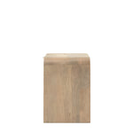 Colonna Bedside Table - 1 Drawer Bedside 45cm Natural Mango Wood / Brass Sterling Home 6