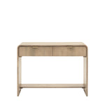 Colonna Console Table - 2 Drawer Console Natural Mango Wood / Brass Sterling Home 1
