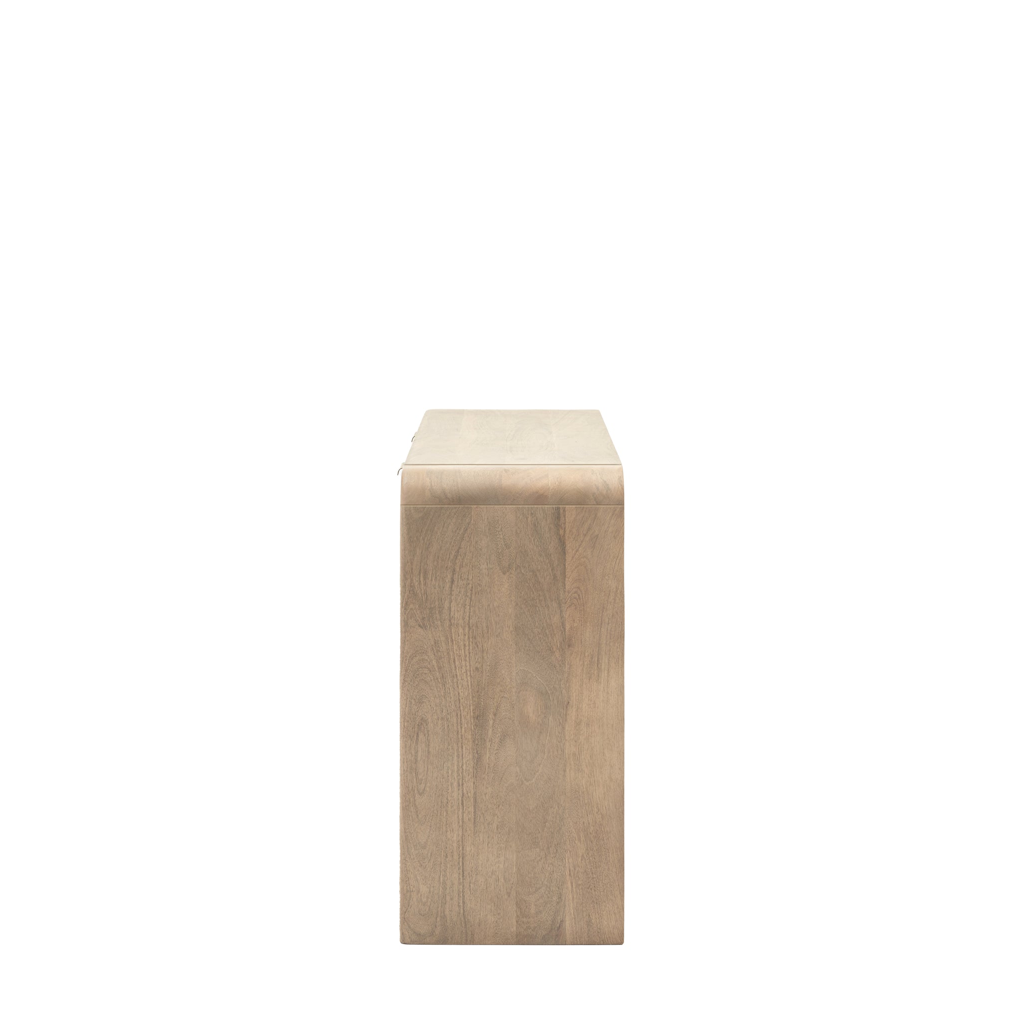 Colonna Console Table - 2 Drawer Console Natural Mango Wood / Brass Sterling Home 6
