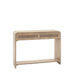 Colonna Console Table - 2 Drawer Console Natural Mango Wood / Brass Sterling Home 7
