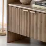 Colonna Open Display Unit - Open Display Unit Natural Mango Wood / Brass Sterling Home 3