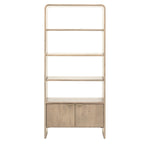 Colonna Open Display Unit - Open Display Unit Natural Mango Wood / Brass Sterling Home 1