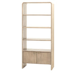 Colonna Open Display Unit - Open Display Unit Natural Mango Wood / Brass Sterling Home 5