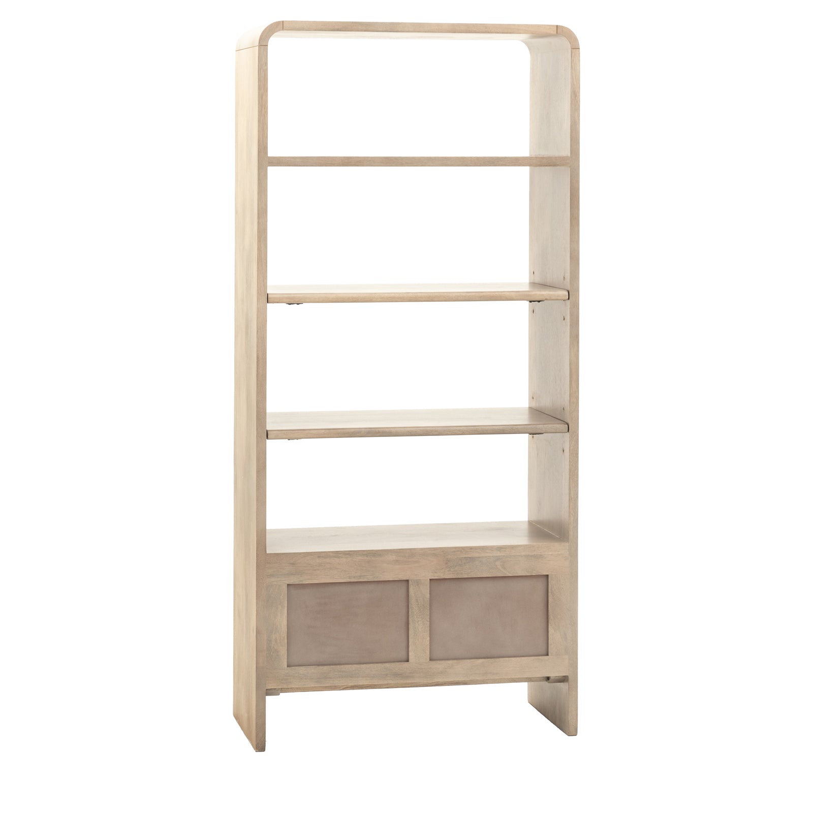 Colonna Open Display Unit - Open Display Unit Natural Mango Wood / Brass Sterling Home 7